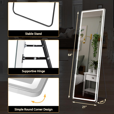 Sweetcrispy out-of-box ready mirror requires no assembly for quick setup