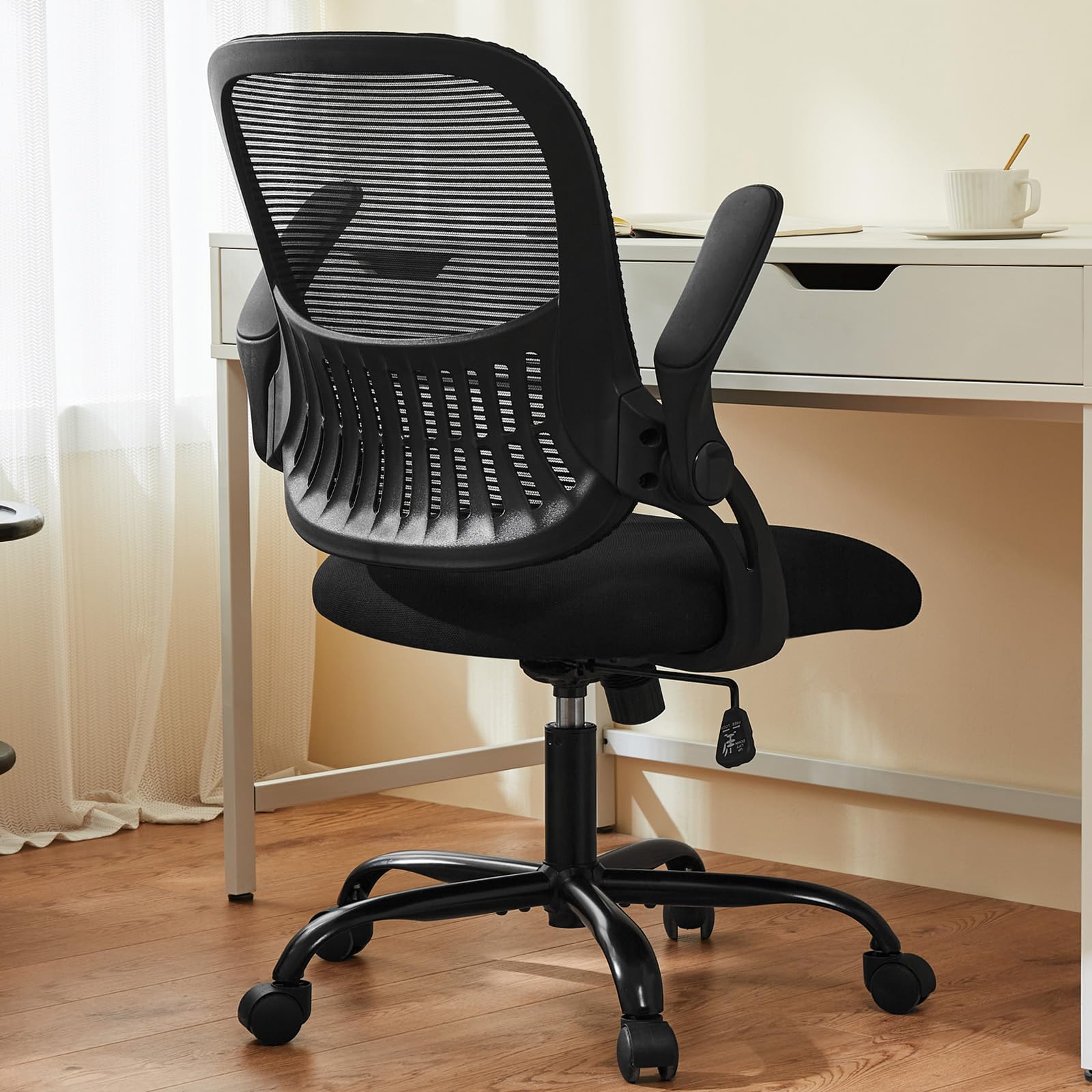 Sweetcrispy office chair backrest with ergonomic lumbar support for long work days