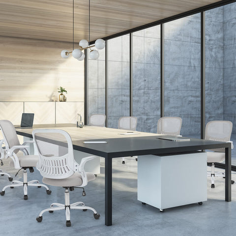 Sweetcrispy five-star base with smooth casters ensures stable mobility on multiple floors.