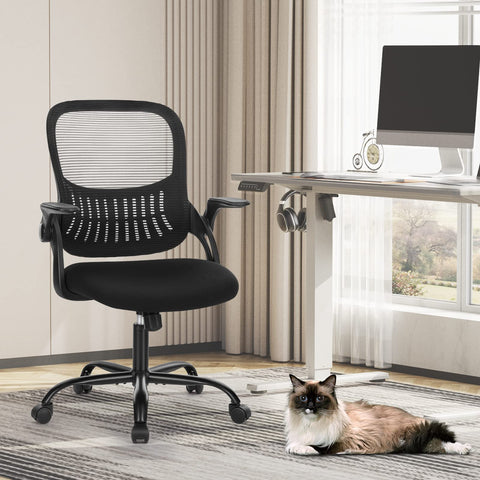 Sweetcrispy office chair rolling five-star base moves smoothly