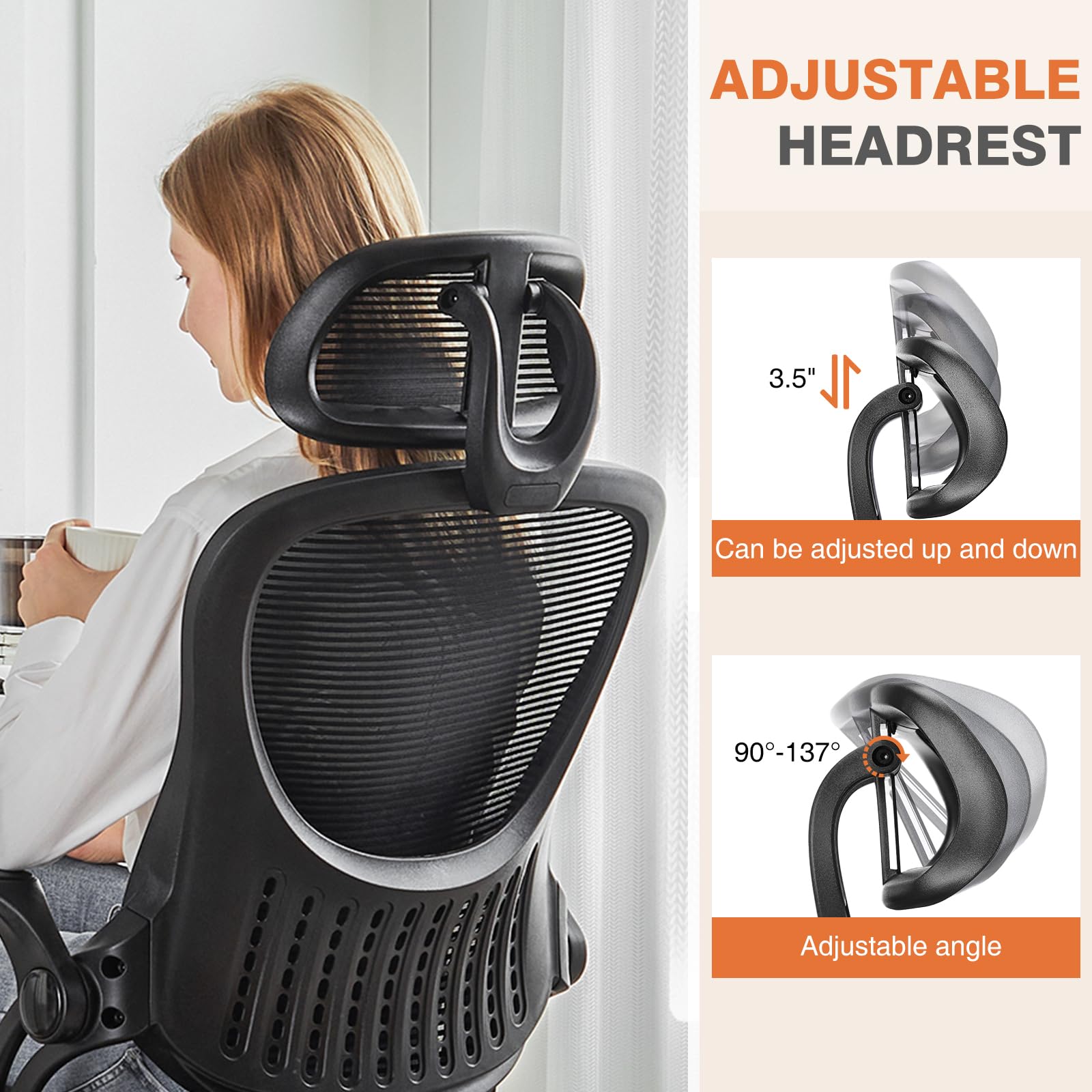 Sweetcrispy chair seat mesh promotes breathability to stay cool during busy days.