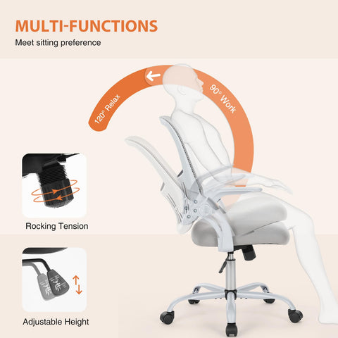 Sweetcrispy chair seat features breathable mesh and cushioned surface for all-day use.