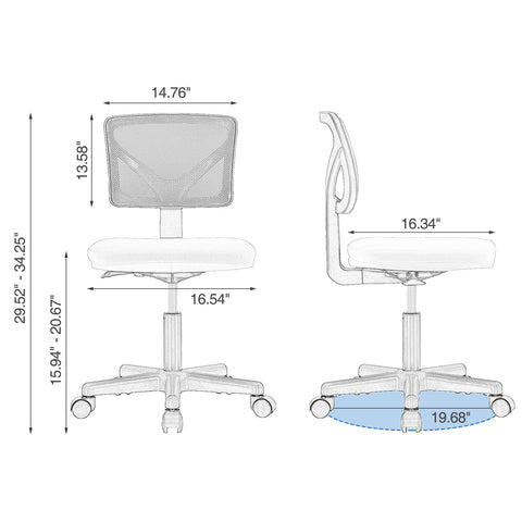 Sweetcrispy office chair base with wheels enables smooth movement on floors