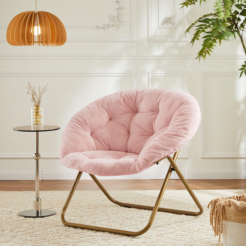 Sweetcrispy Saucer Chair reading-relaxation enhances focus and cozy downtime.
