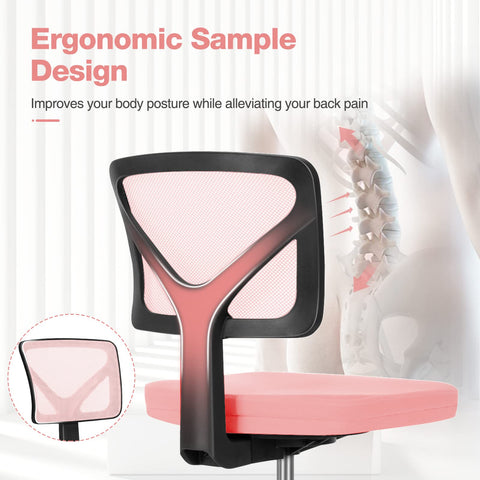 Sweetcrispy armless design saves space on compact desks