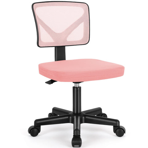 Sweetcrispy small desk chair with ergonomic backrest supports posture during long work