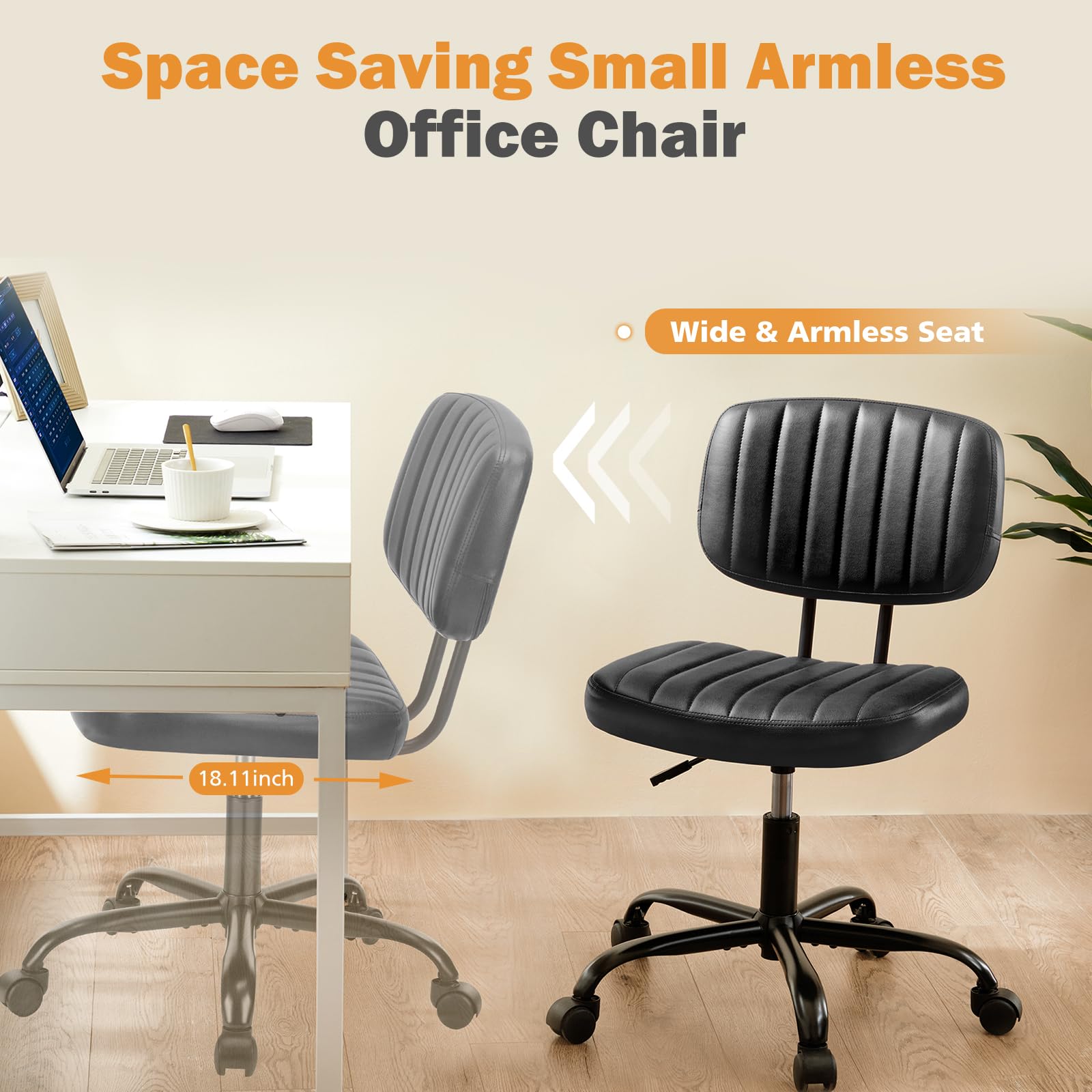Sweetcrispy chair base and wheels deliver smooth, quiet mobility on all surfaces.