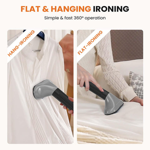 Sweetcrispy adjustable-height hose makes tall garments easy to steam.