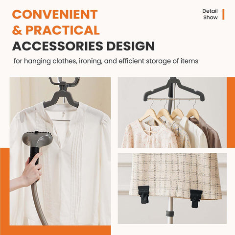 Sweetcrispy garment clips for hands-free wrinkle removal and hanging garments.