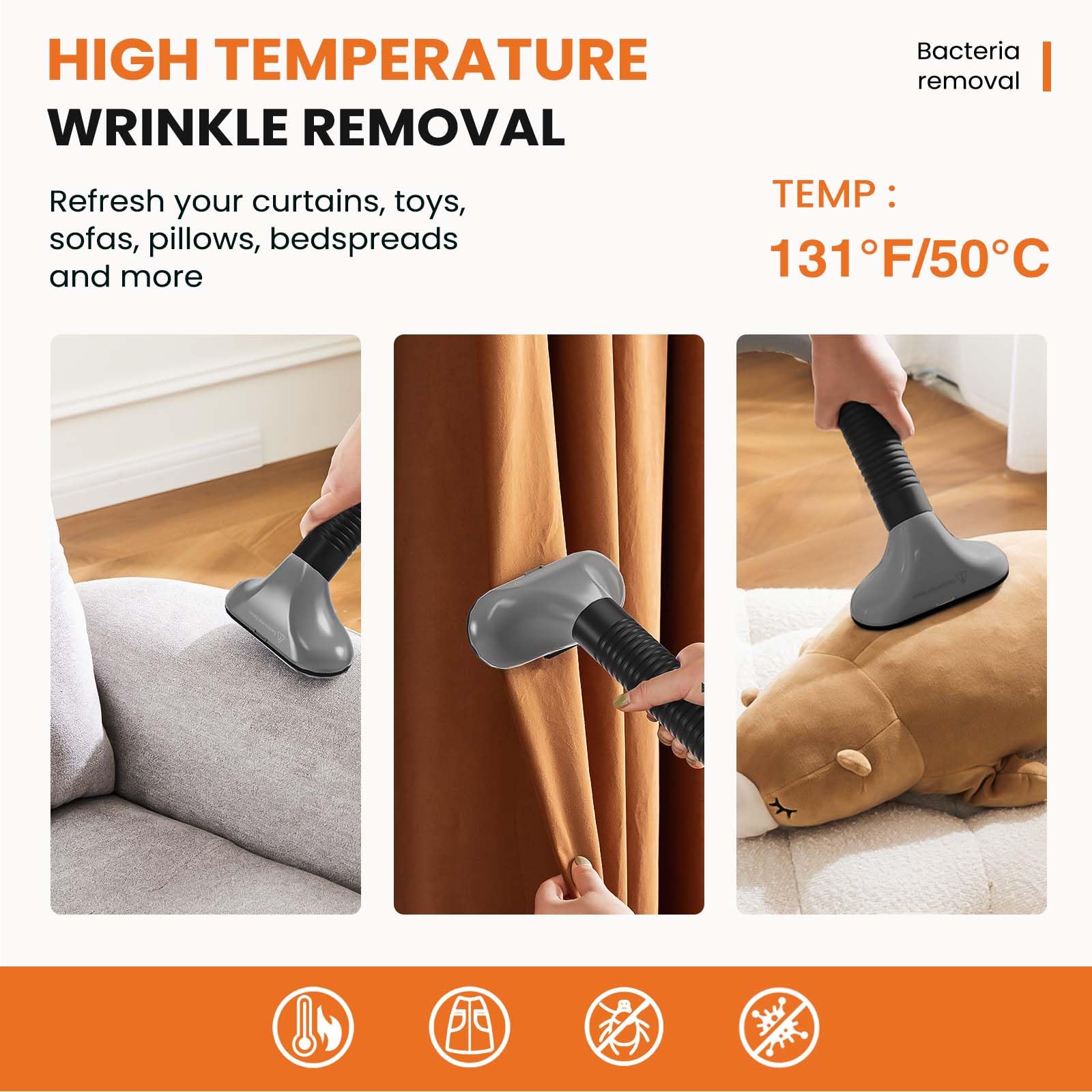 Sweetcrispy rolling wheels provide smooth mobility between rooms.