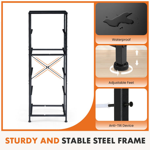 Sweetcrispy steel-frame drawer assembly highlights stability.