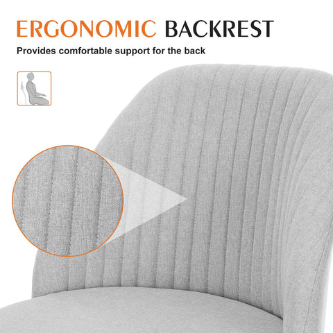 Sweetcrispy vanity chair 360° swivel keeps essentials within reach.