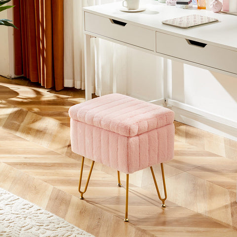 Sweetcrispy vanity stool easy to assemble in under 20 minutes.