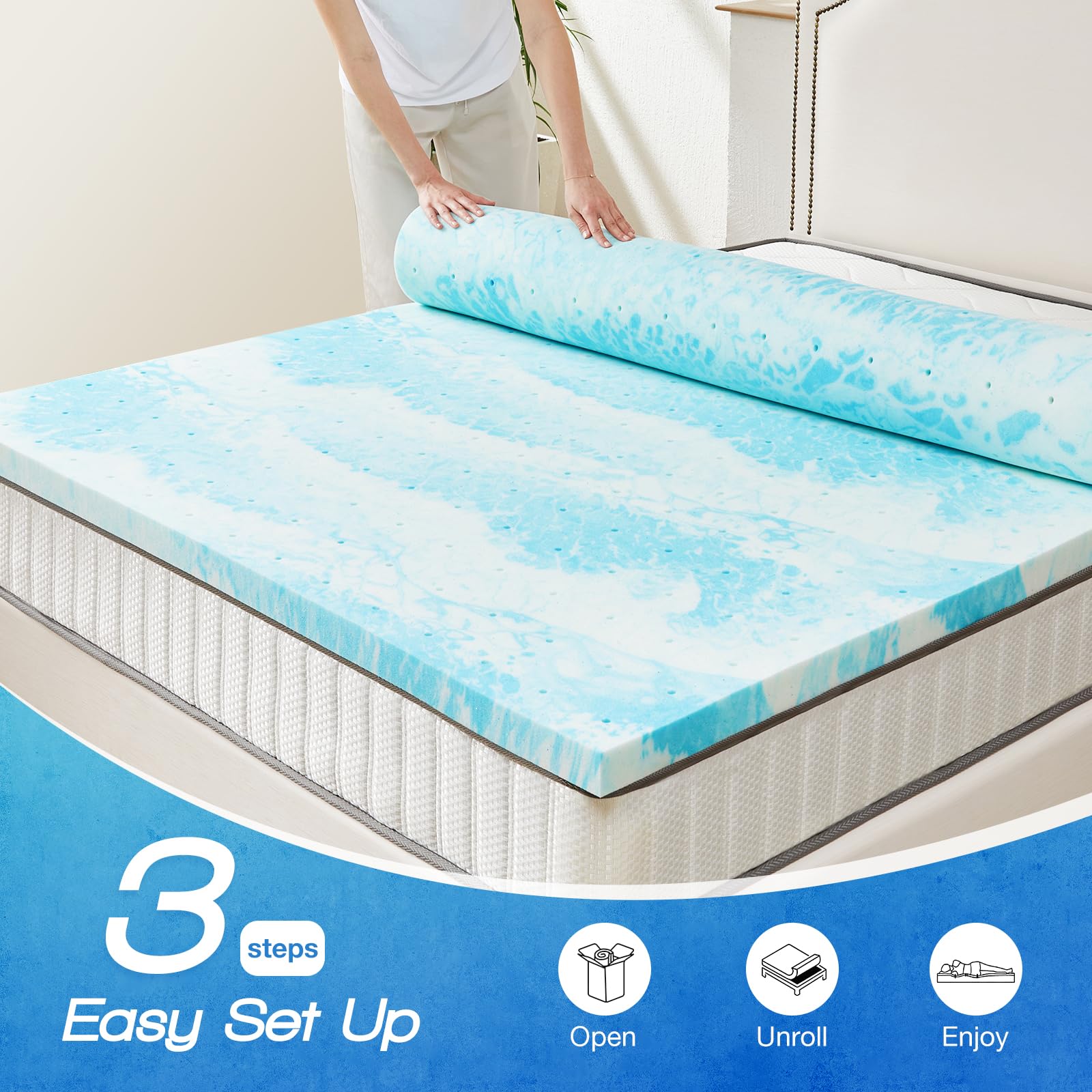 Sweetcrispy ventilated topper suitable for RV and camper setups.