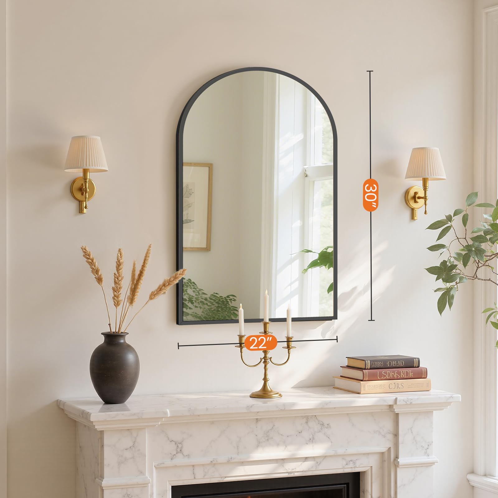 Sweetcrispy 20x30 mirror combines vintage charm with modern durability.