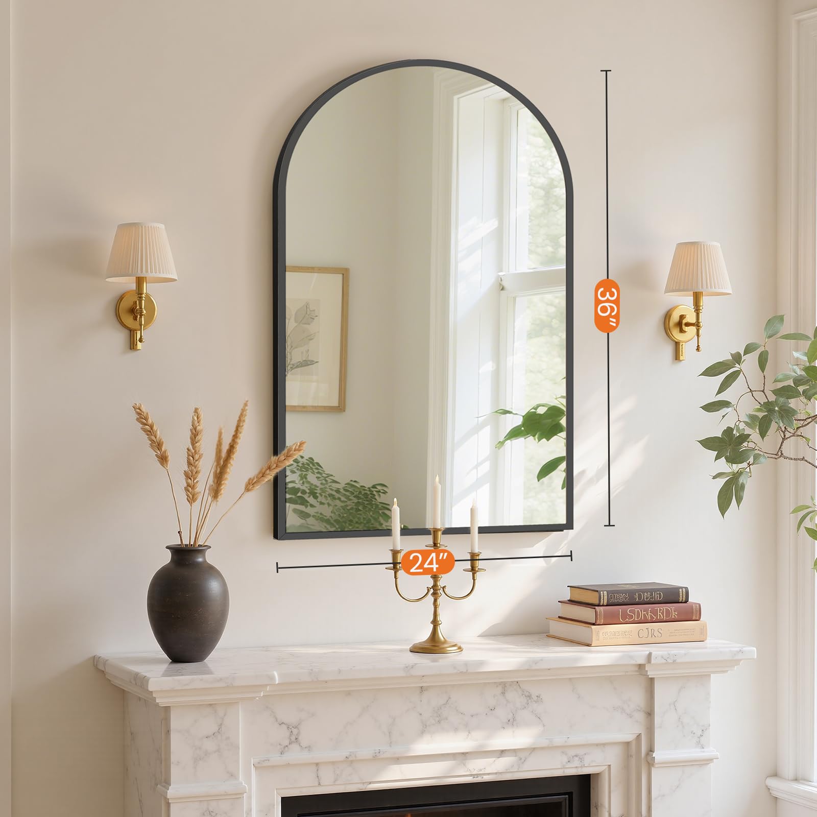 Sweetcrispy wall vanity mirror suitable for bedrooms or bathrooms.