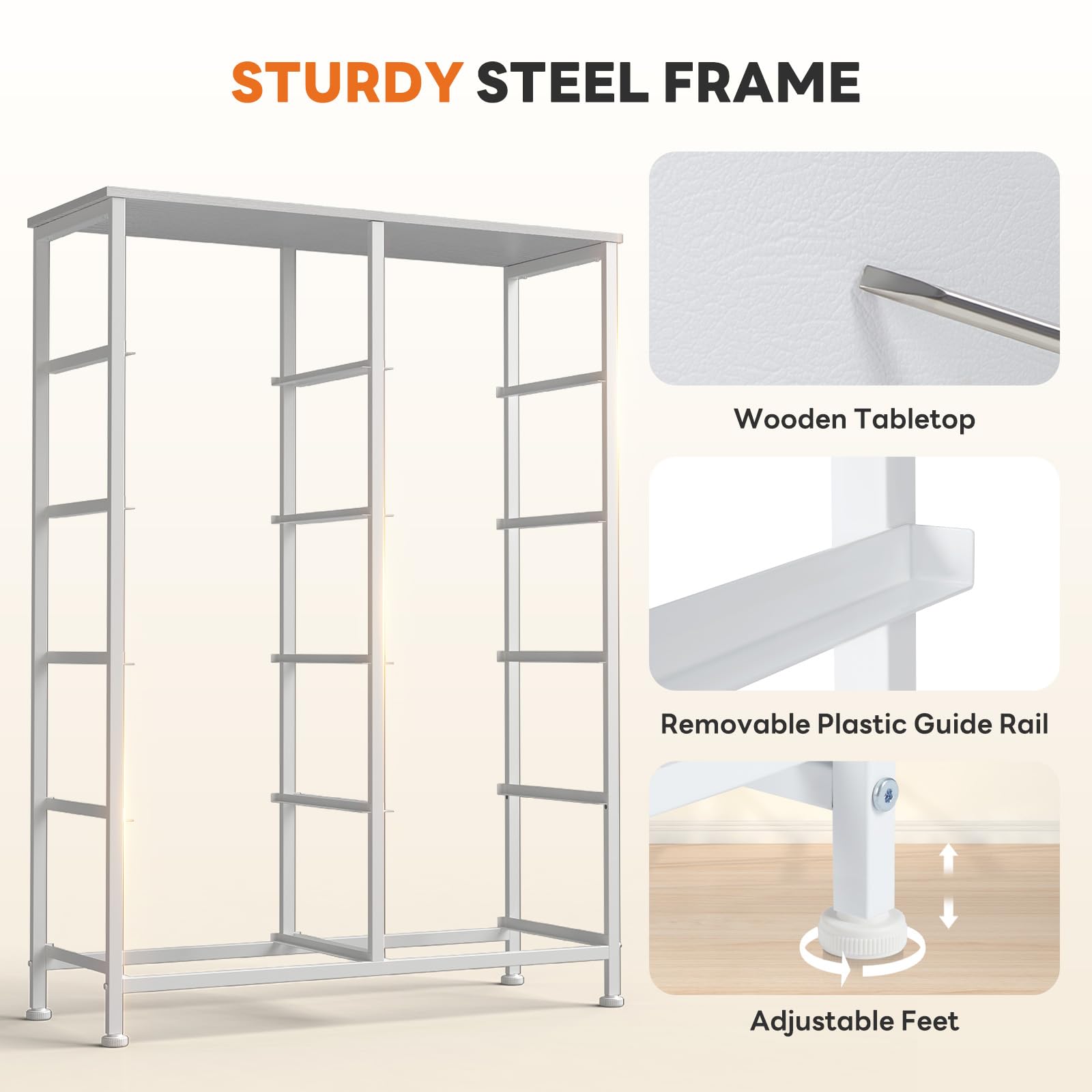 Sweetcrispy white dresser assembly guide with included tools