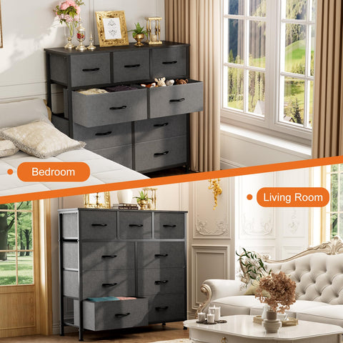 Sweetcrispy wood-top surface doubles as a TV stand or decorative display area