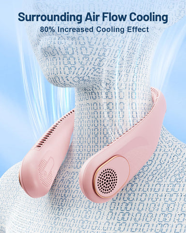 SWEETFULL 4000mAh battery powers all-day cooling for work and travel.