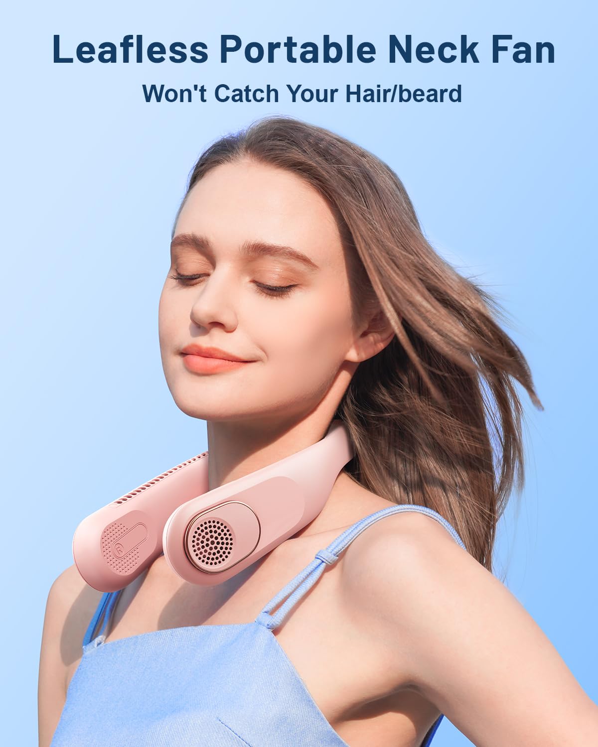 SWEETFULL bladeless turbo blades deliver safe airflow during outdoor activities.