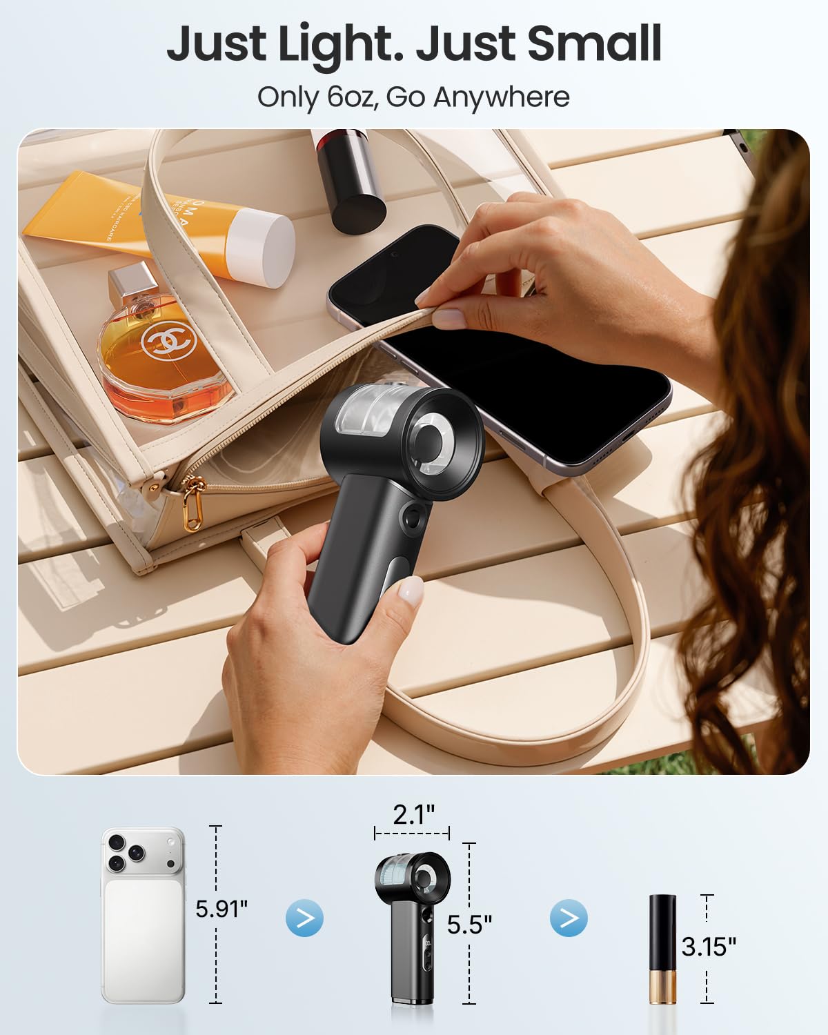 SWEETFULL five-speed control with independent mist and fan modes