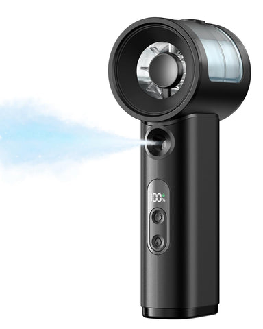 SWEETFULL front view handheld misting fan for on-the-go cooling