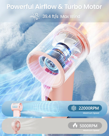 Sweetfull misting fan pink refill bottle included for extended sessions