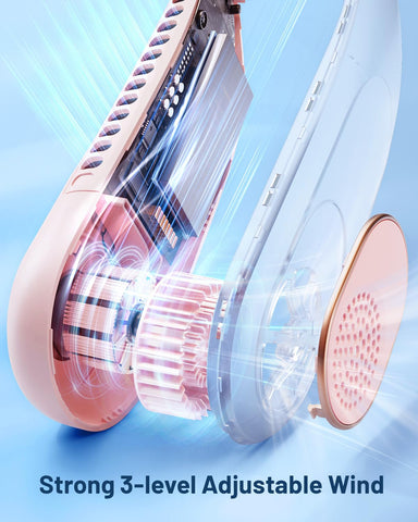 SWEETFULL hands-free wearable neck fan lets you stay cool while you work.