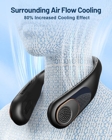 Sweetfull neck fan bladeless turbo blades close-up emphasizes safety.