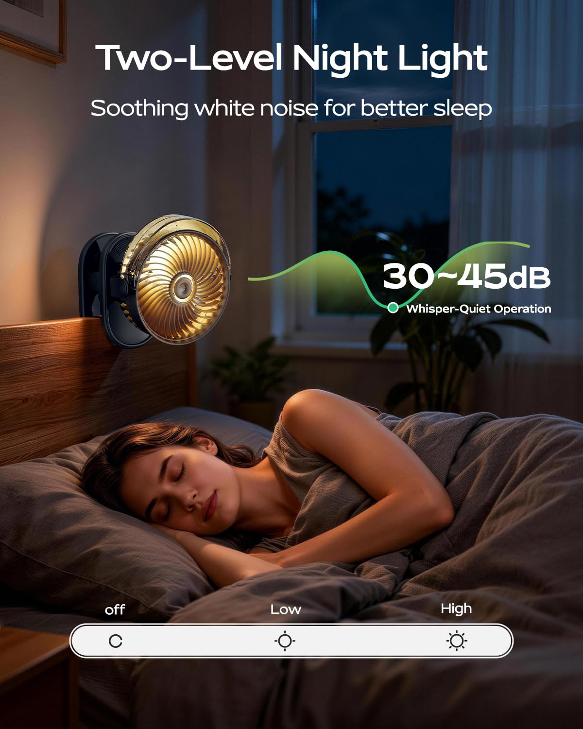 SWEETFULL fan charging via USB-C suitable for all-day use.