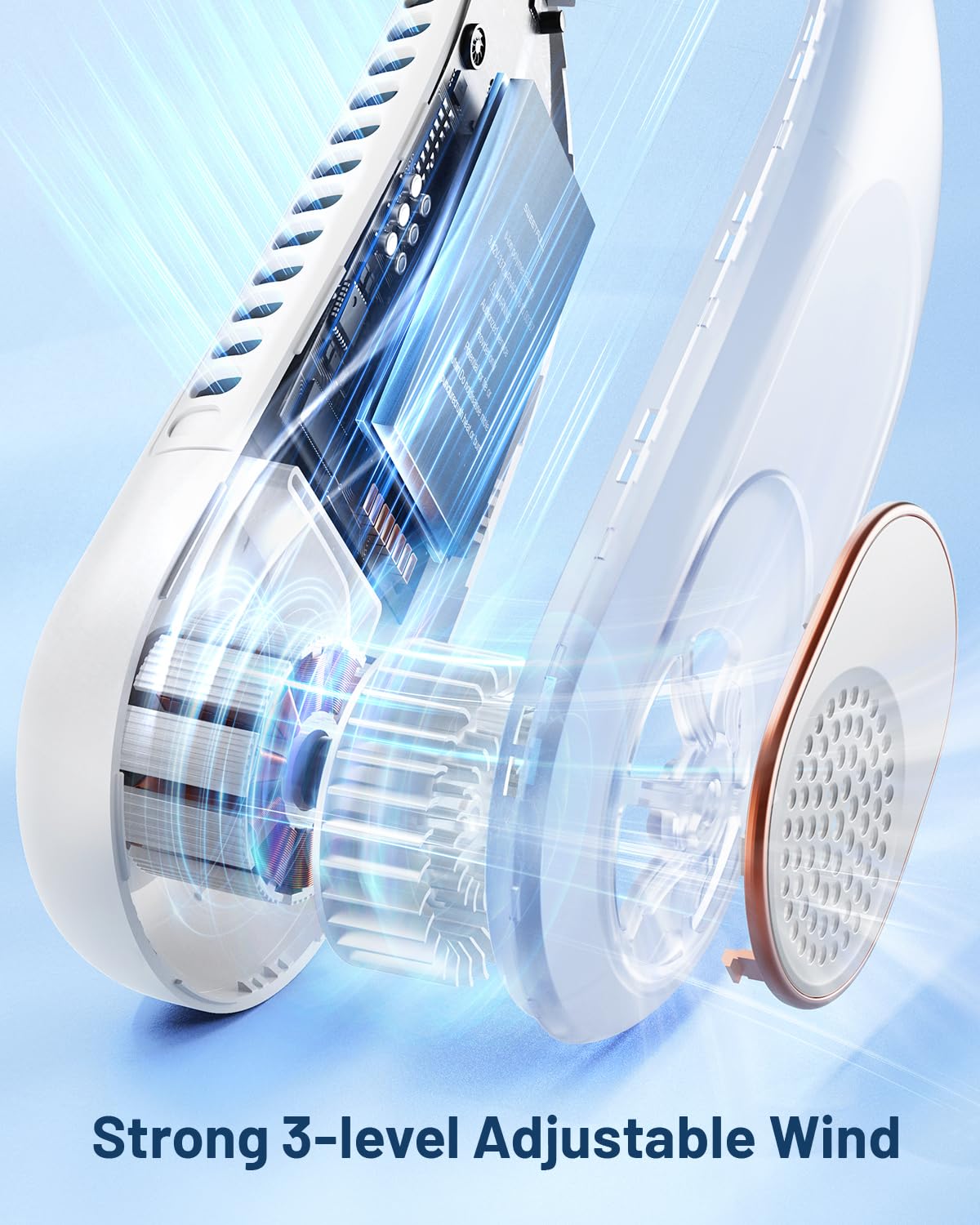 Sweetfull ultra-quiet portable neck fan for daily use