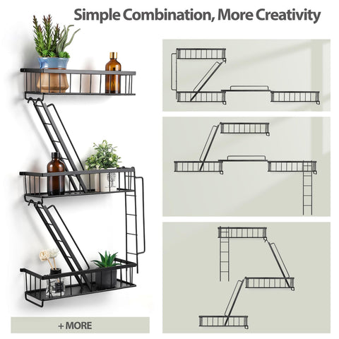 SweetSage Fire Escape Shelf office storage for compact desk organization.