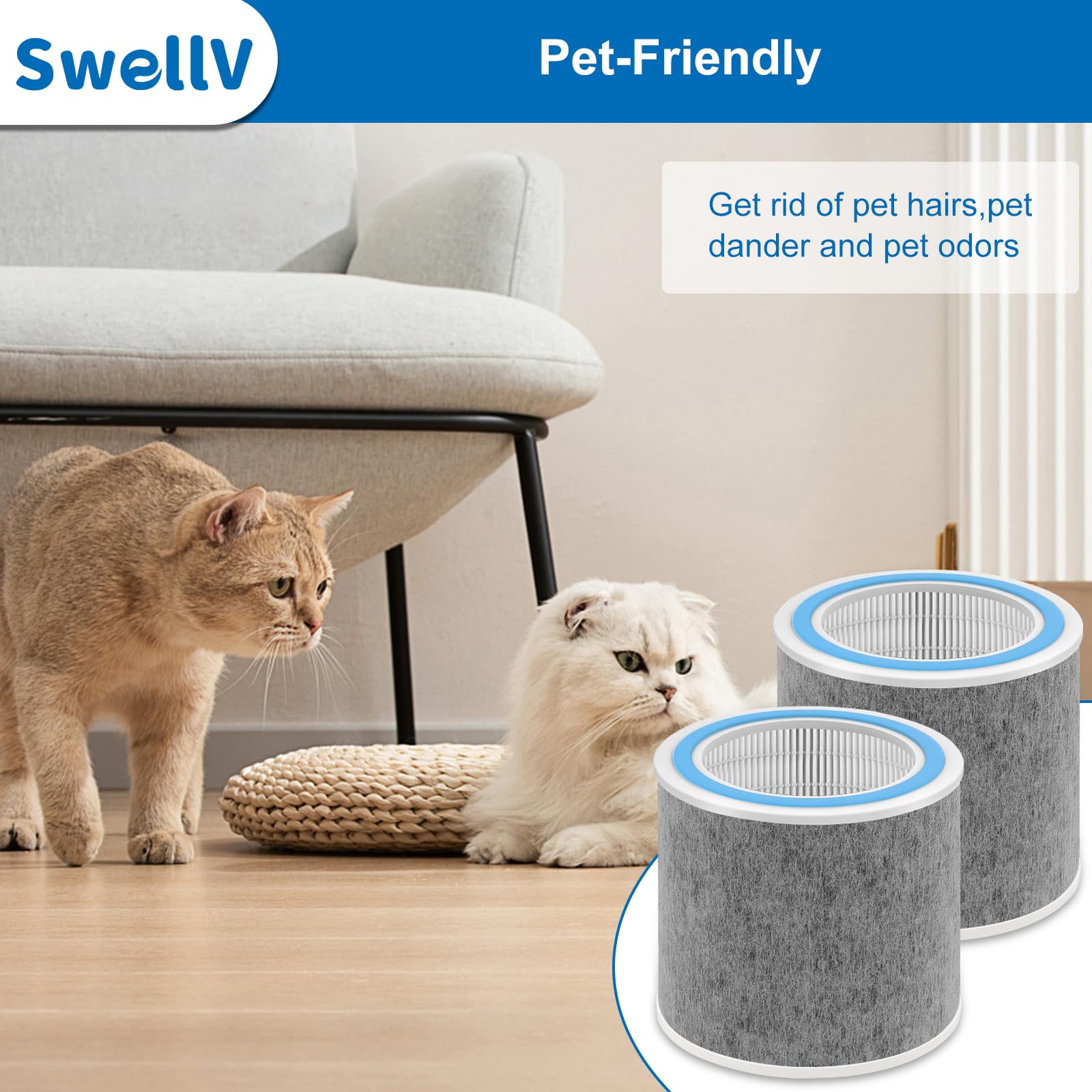 SwellV HP102 filter pack in use, helping maintain cleaner indoor air.