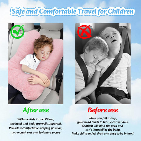 Swemos travel pillow for kids provides cozy comfort during car journeys