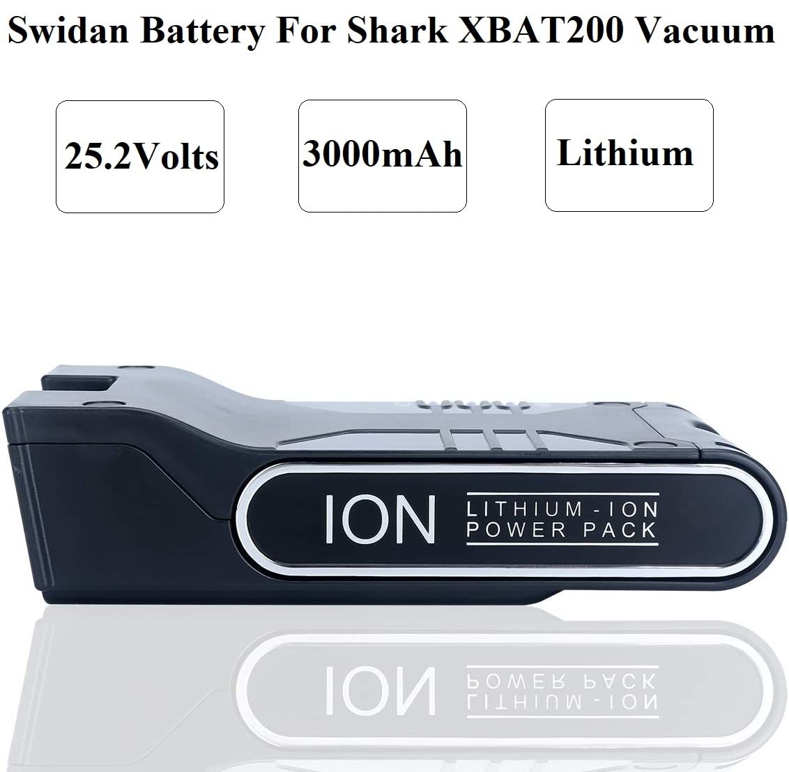 Swidan XBAT200 battery pack in use on Shark ION Rocket for extended cleaning sessions