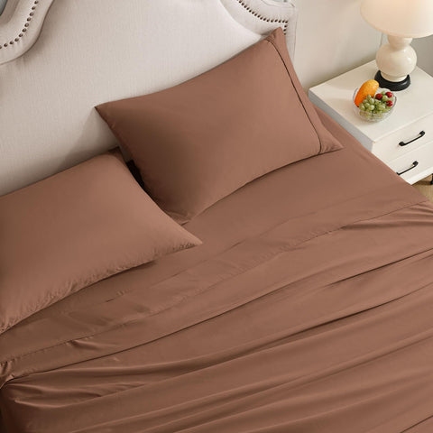 Swiftify queen sheet set breathable weave design communicates moisture-wicking comfort