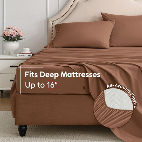 Swiftify queen sheet set flat sheet demonstrates generous 90 x 102 inch coverage