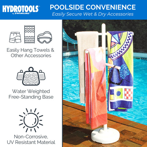 Swimline HydroTools 89032 adjustable height for versatile poolside setup.