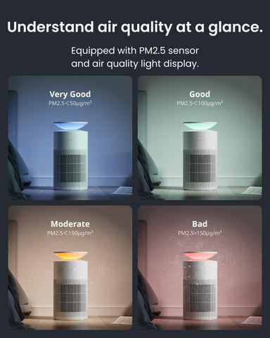 SwitchBot Air Purifier mobile app control for on/off and schedules.