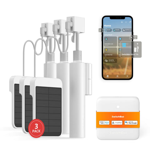 SwitchBot smart blinds kit with Hub Mini Matter enables seamless home automation.