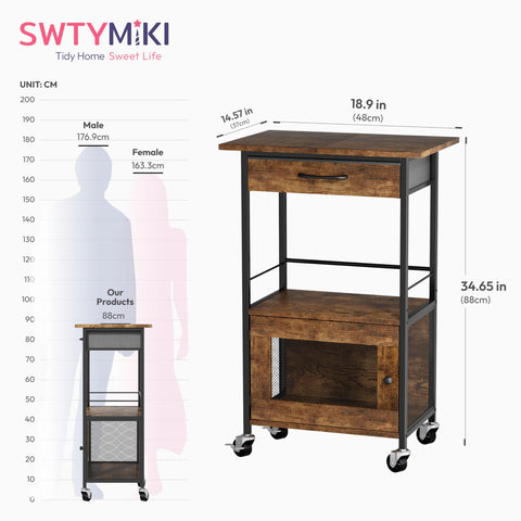 Swtymi Buffets compact kitchen stand for living rooms and entryways.