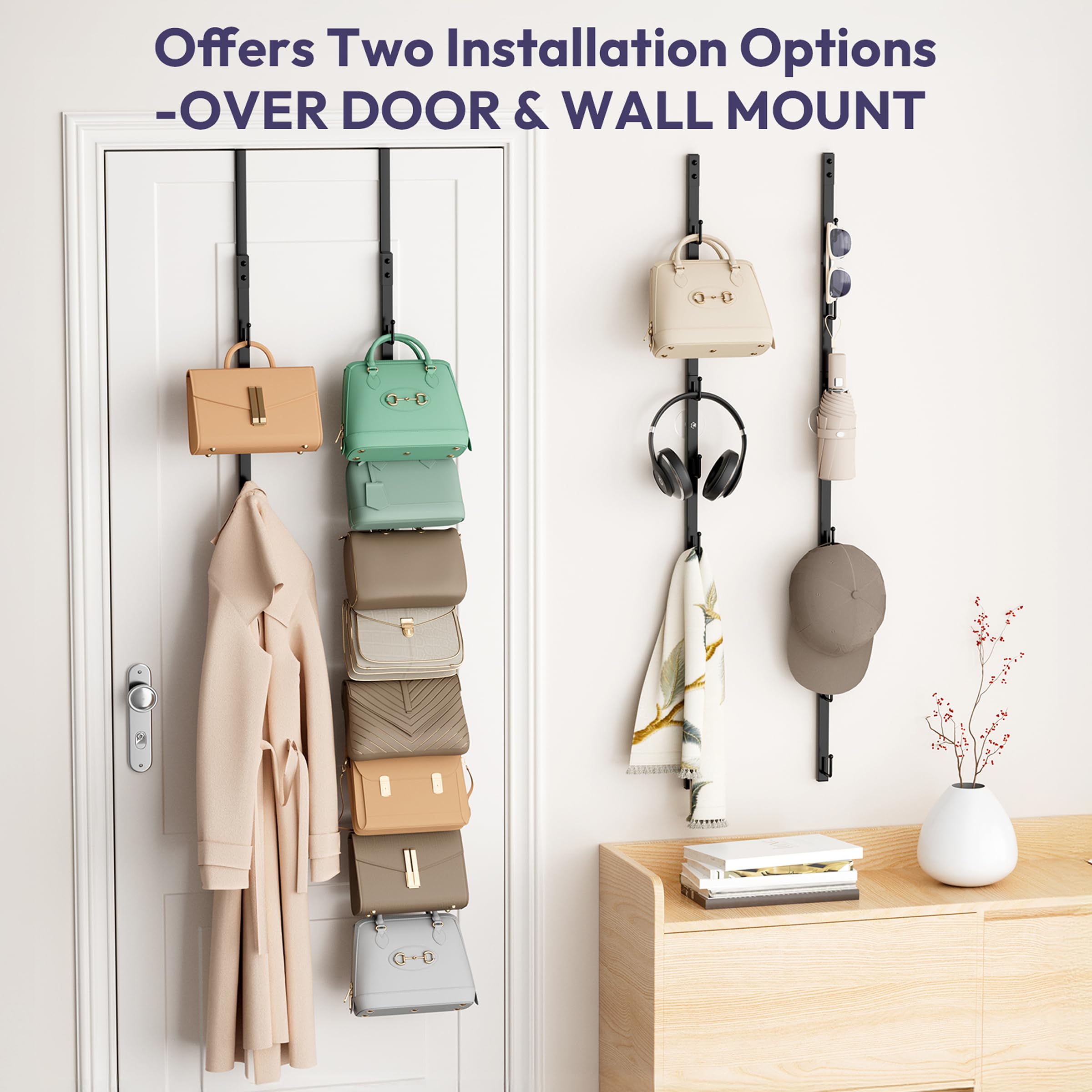 SWTYMIKI multipurpose organizer doubles as scarf or belt holder for closet cleanup.