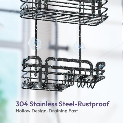 SWTYMIKI strong suction cups secure the rack during use
