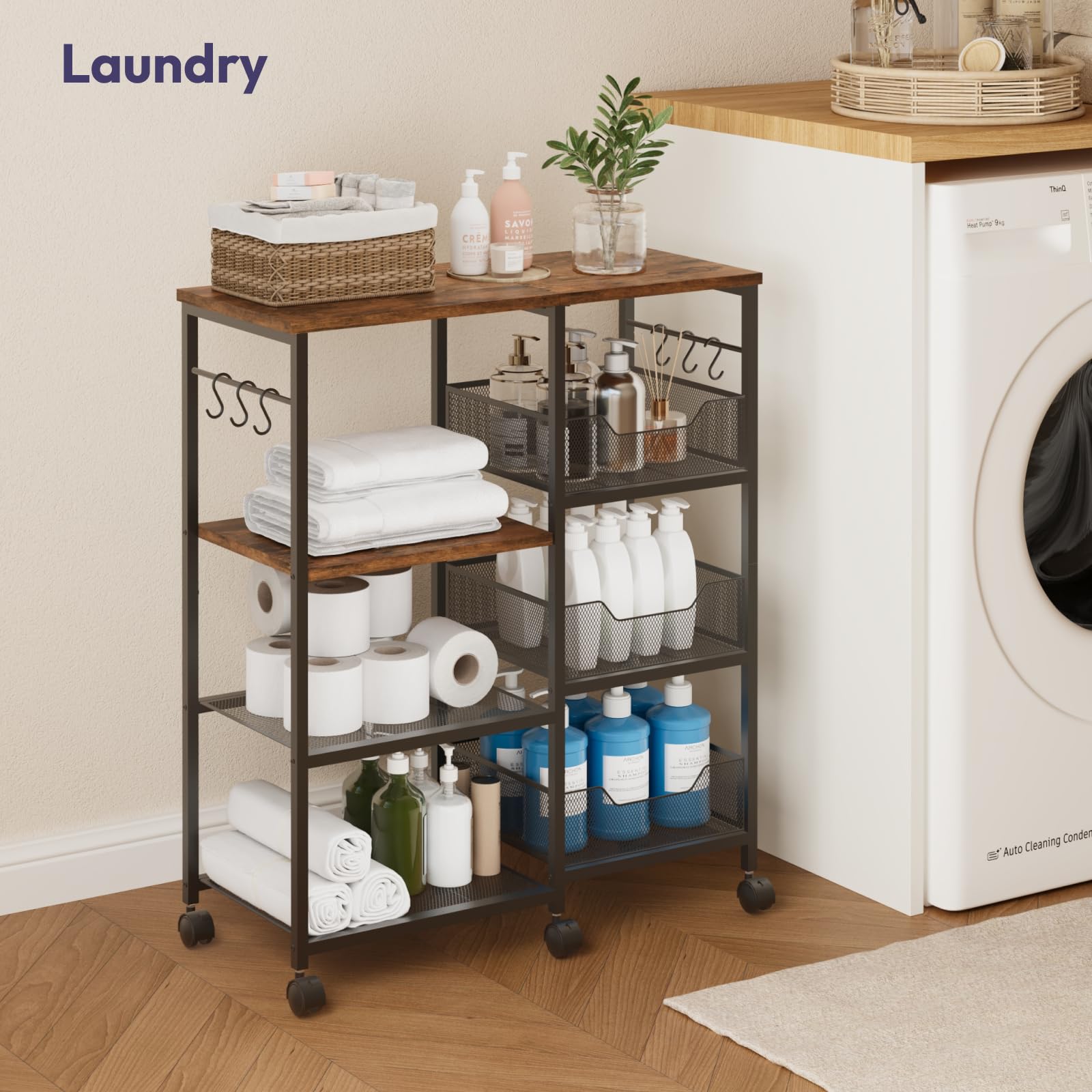 SWTYMIKI removable hooks add flexible hanging storage