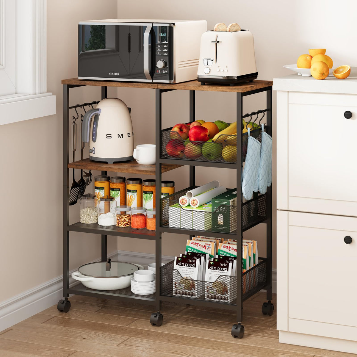 SWTYMIKI kitchen island top in espresso finish for easy meal prep