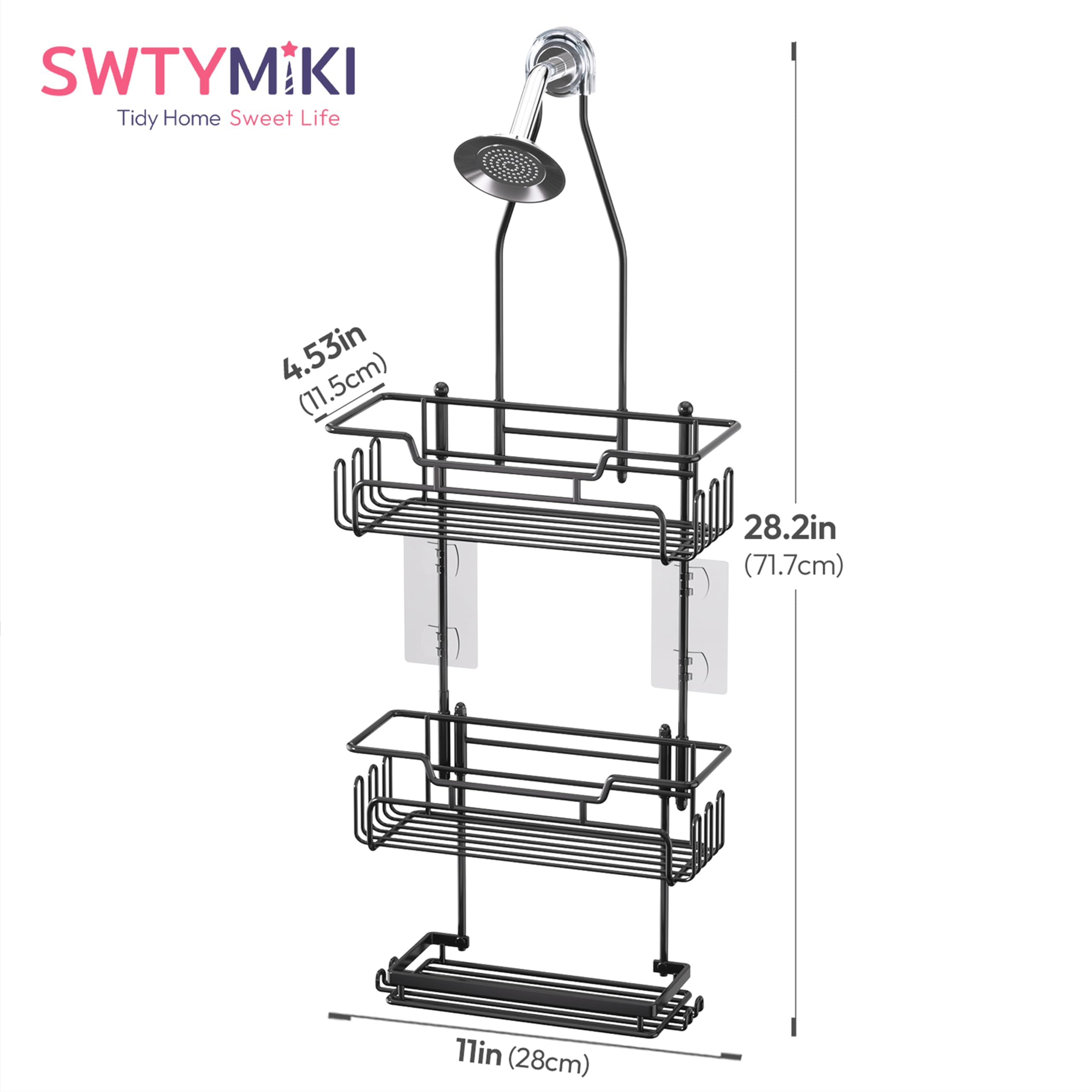 SWTYMIKI easy no-tools installation suitable for renters.