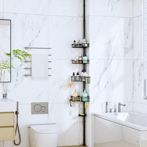 SWTYMIKI 304 stainless steel body resists rust in humid bathrooms.