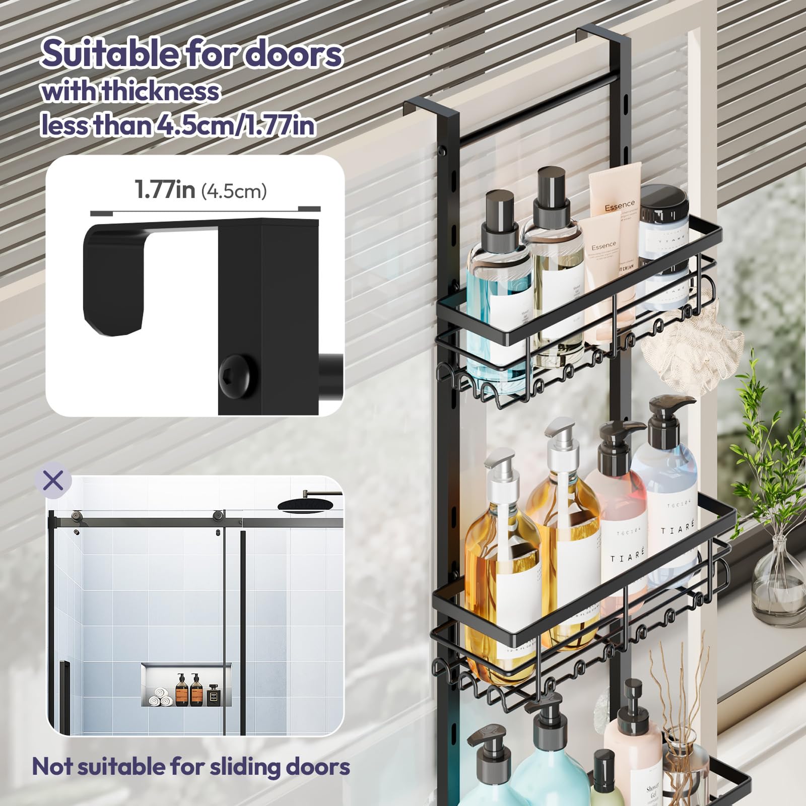 SWTYMIKI adjustable shelves close-up for tall bottles