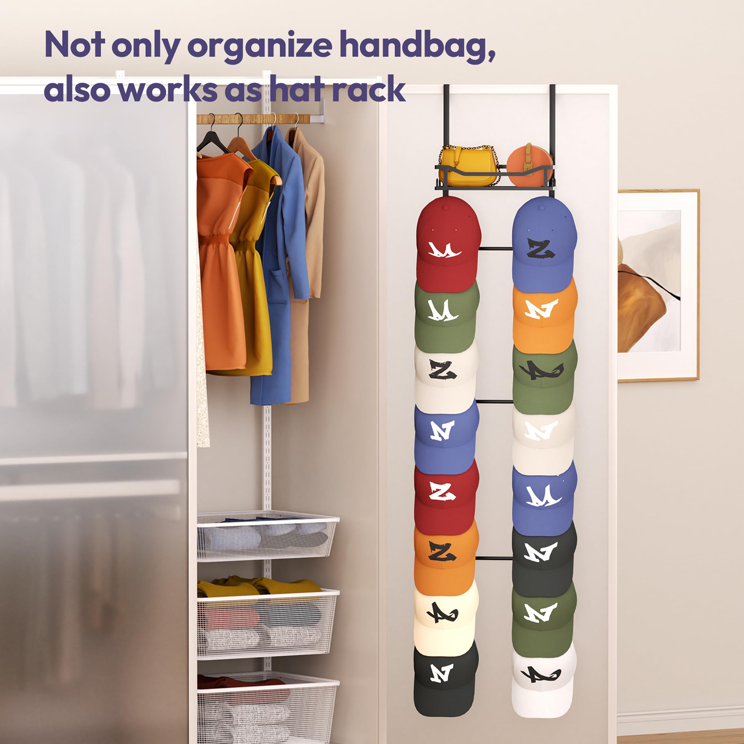 SWTYMIKI anti-sway pads prevent swinging, keeping purses secure and organized
