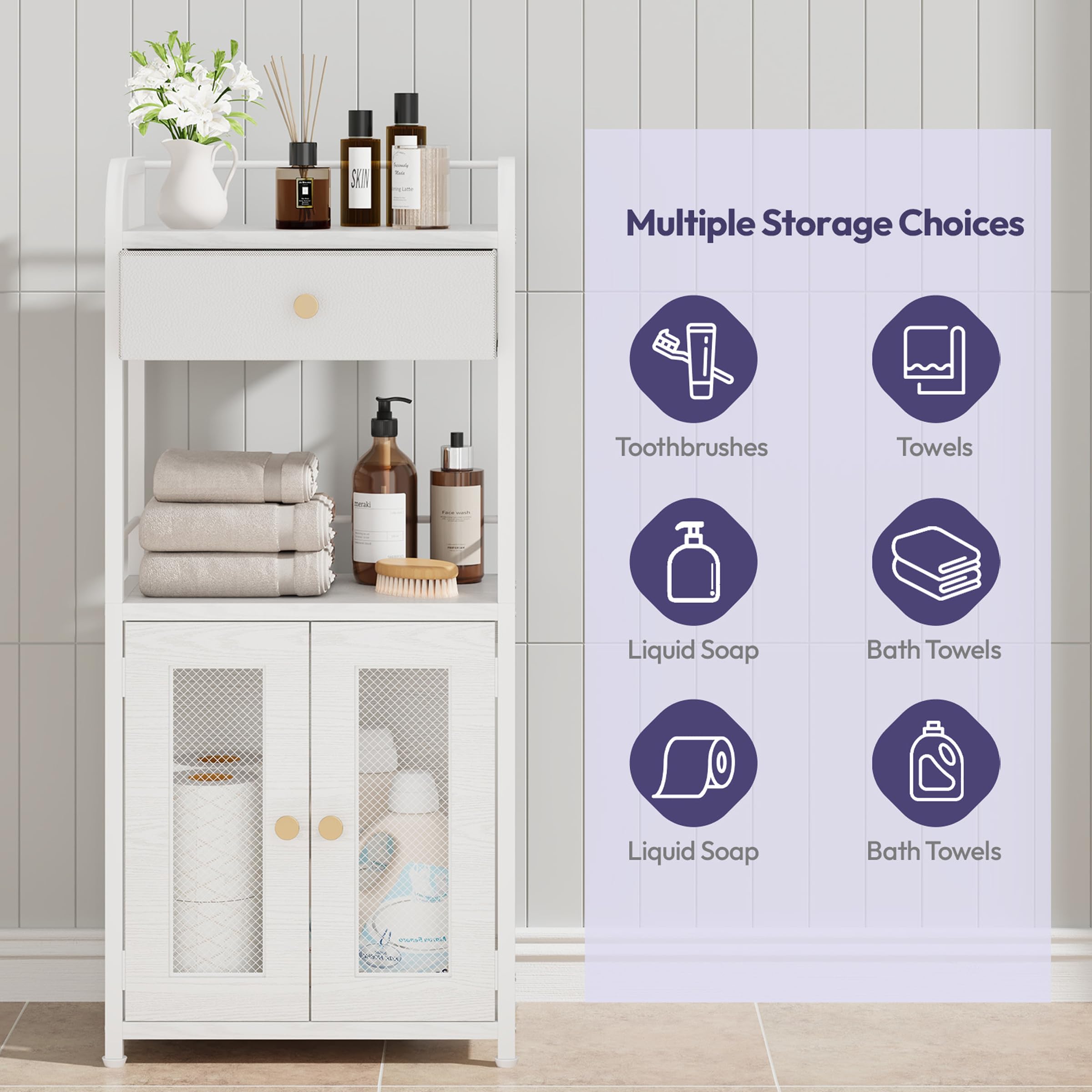 SWYTMIKI open shelves display daily essentials within easy reach